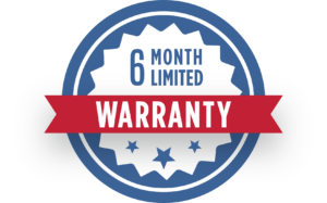 6-month warranty badge